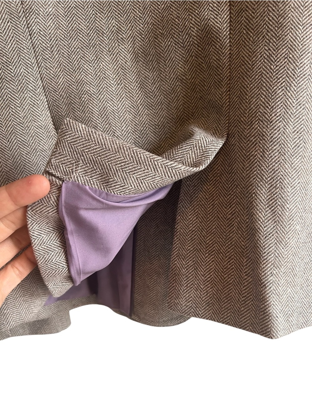 Banana Republic wool blend Herringbone Academy blazer Sz 14 excellent condition - Picture 10 of 14
